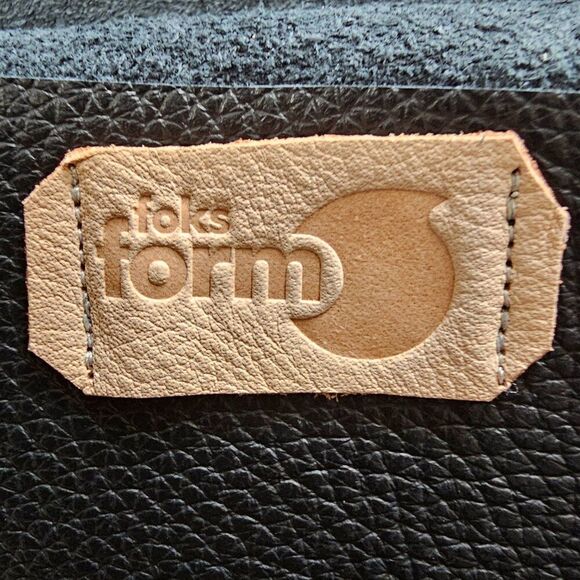 EUC LIKE NEW FOKS FORM BLACK SOFT GENUINE LEATHER TOTE LARGE - Picture 11 of 16